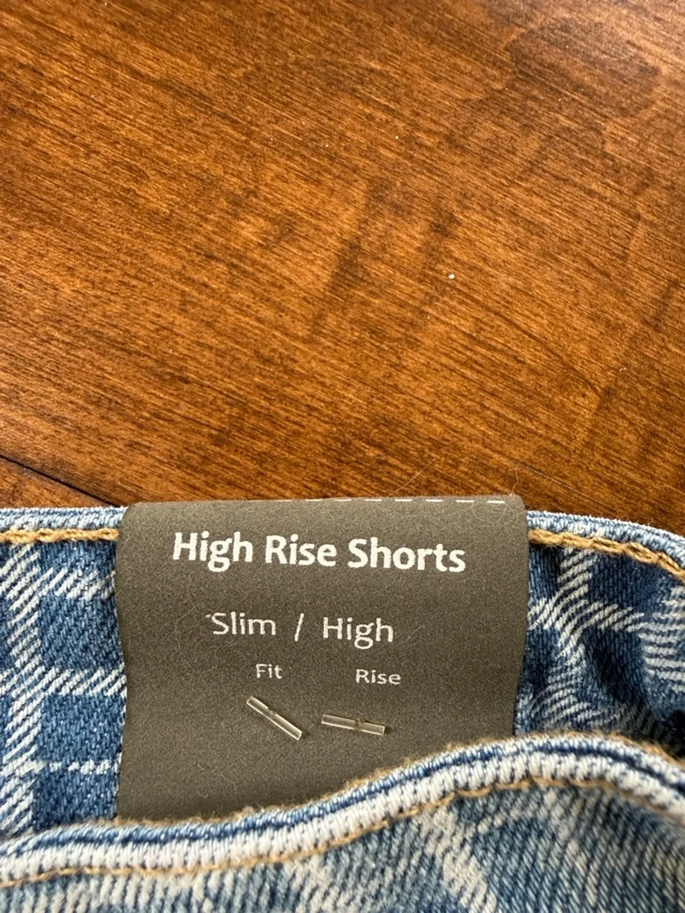Tractr High Rise Slim Denim Shorts NWT